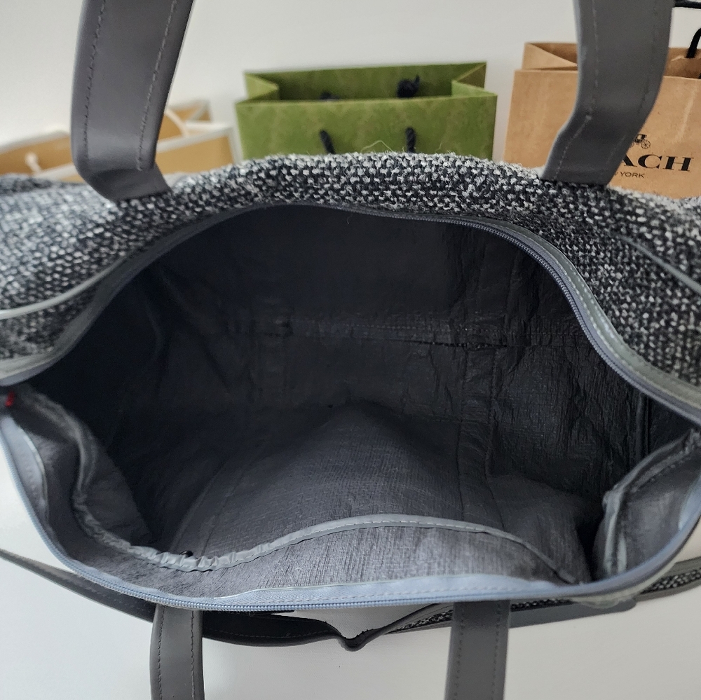 Oscar de la Renta Gray Men's Duffel Bag Weekender - Picture 2 of 6